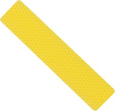Hillman 847337 Yellow Reflective Safety Tape-6"x1.3" (4pk)