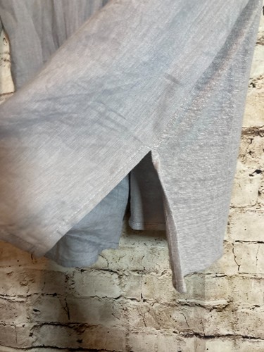 J. Jill Love Linen Top Womens Small Petite Light Gray Pleated Tunic Beachy - Picture 14 of 14