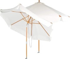 NEU 2er Set Neigbarer Sonnenschirm Holzgestell für UV Schutz Terrasse Garten BBQ