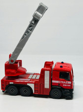 MAN TGS Polish Fire Brigade SOS Car Model Diecast 1:64 Scale Majorette