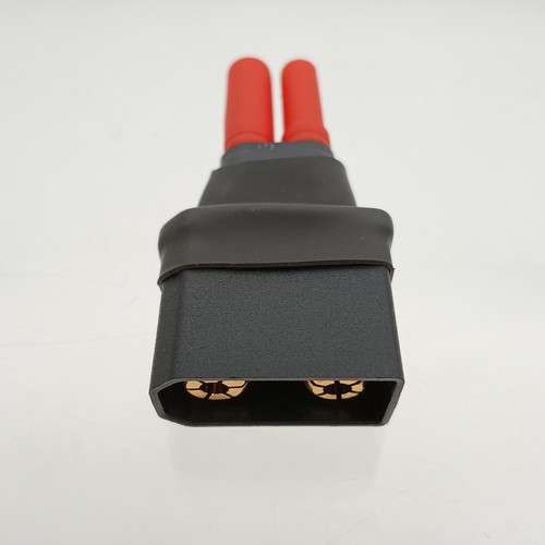 QS8 Anti-Spark Male to HXT 4mm Male No Wires Charger Adapter Connector for RC - Picture 1 of 2