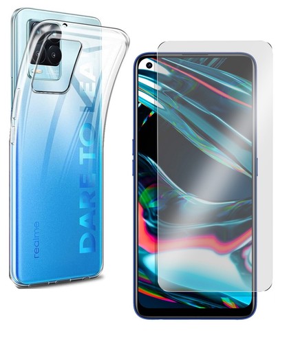 Per OPPO REALME 8 PRO COVER CUSTODIA TRASPARENTE + PELLICOLA VETRO TEMPERATO - 第 1/15 張圖片