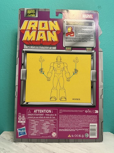 Marvel Legends Iron Man Retro Iron Man Model 09 2024 6” Action Figure New - Picture 2 of 2