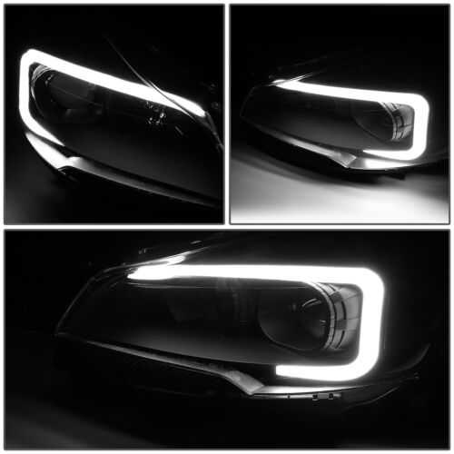 FOR 2013-2016 FORD ESCAPE LED DRL PROJECTOR HEADLIGHT HEADLAMPS BLACK HOUSING - Picture 3 of 10