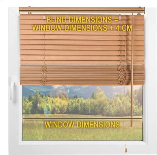 Sol Royal Holzjalousie SolDecor JH3 Jalousie aus Holz in Eichenoptik - 50x130 cm - Bild 3 von 8