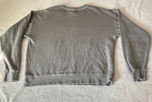 Womens MTV American Flag Gray Pullover Sweatshirt Size Medium Retro 1980’s NEW - Picture 7 of 13