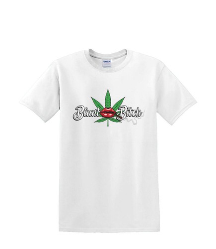 T-Shirt S to 2XL 3XL - BLUNT BITCH weed pot 420 fun humor adult - Picture 7 of 72