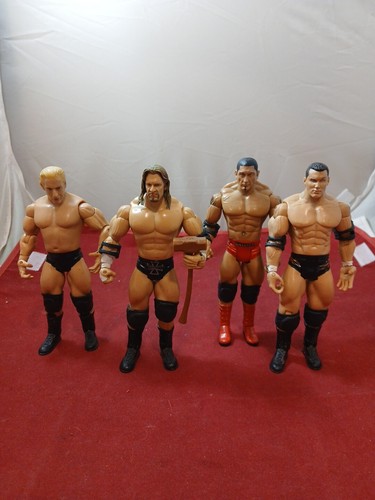 WWE Wrestling Figure Lot Evolution - The Cabinet - Triple H - JBL - Belts JAKKS - Picture 2 of 18