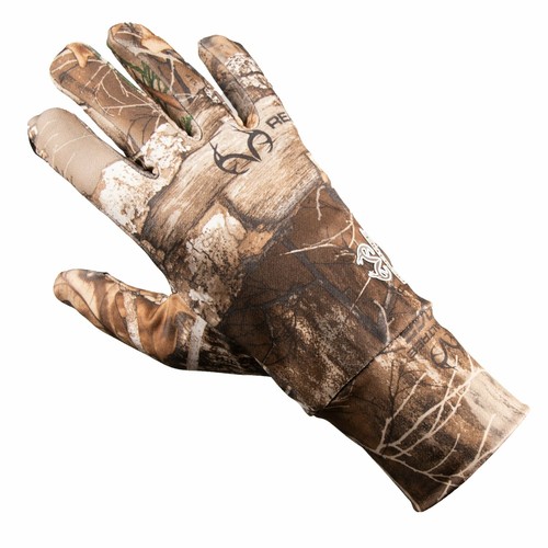 Realtree Edge Men's Foam Fit Stretch Fabric Lightweight Non-Slip Gloves: M-L/XL - Picture 3 of 4