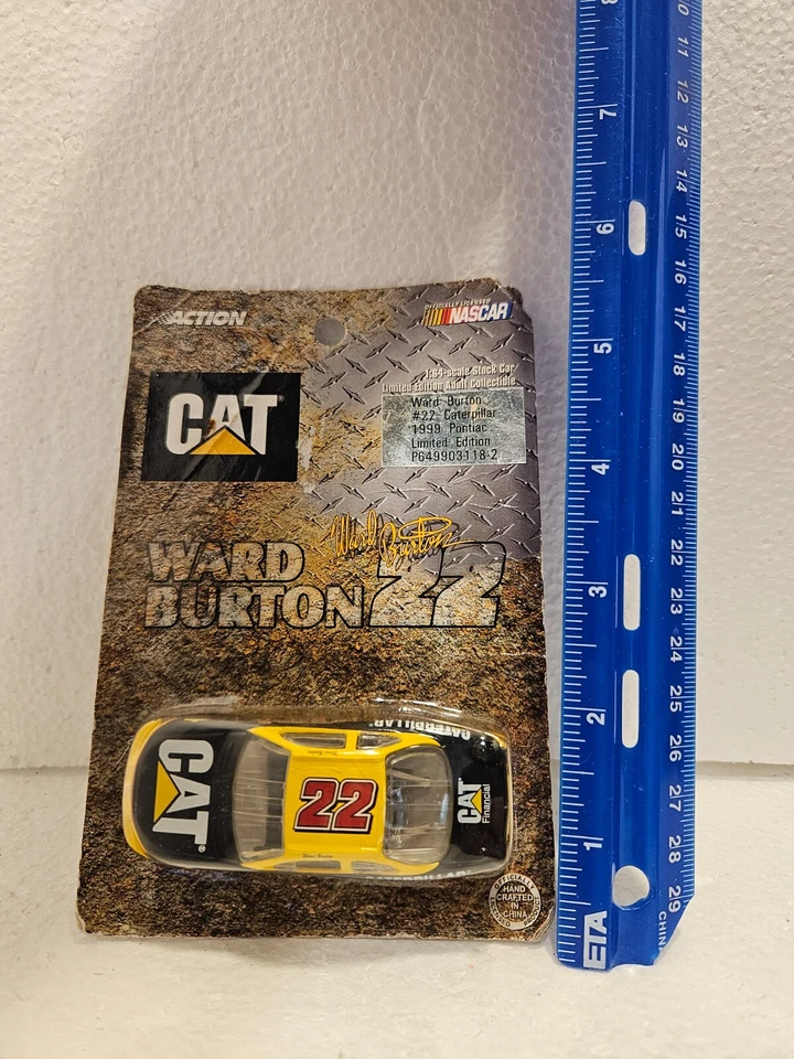 Action Cat Ward Burton #22 NASCAR, 1.64 Scale Stock Car Limited Edition - Image 3 of 4