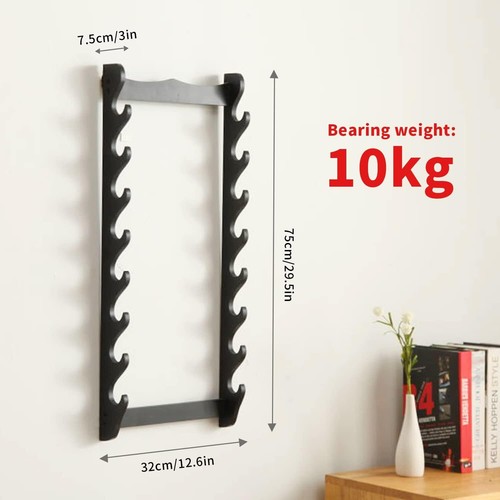 8 Tier Sword Stand Display Katana Sword Holder Sturdy Sword Rack Floor Stand - Picture 3 of 15