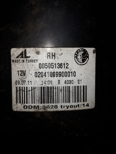 ALFA ROMEO GUILIETTA 2011 RIGHT SIDE REAR LIGHT 005051612, 02041099900010 - Picture 6 of 6