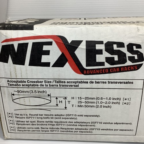 NEW Nexess - Ski & Snowboard Carrier Rack - 24” Locking - Oval Crossbar Mounts - Imagen 10 de 13