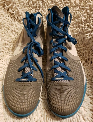 Nike HYPERDUNK 2011 B. Griffin PE Mens 17 Gray/ Turquoise Basketball EUC - Picture 1 of 10