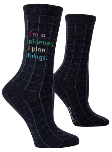 BlueQ Funny Women's Crew Socks in 20+ Hilarious Design Styles, Fits Shoe 5-10 - Picture 138 of 249