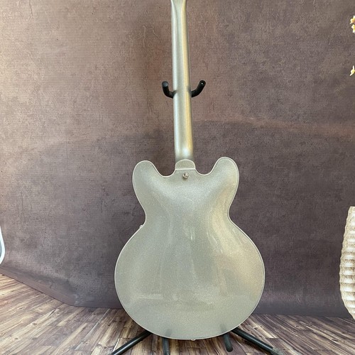 Dave Grohl Signature DG-335 Electric Guitar Silver Powder Metallic Luster Top - Bild 17 von 18