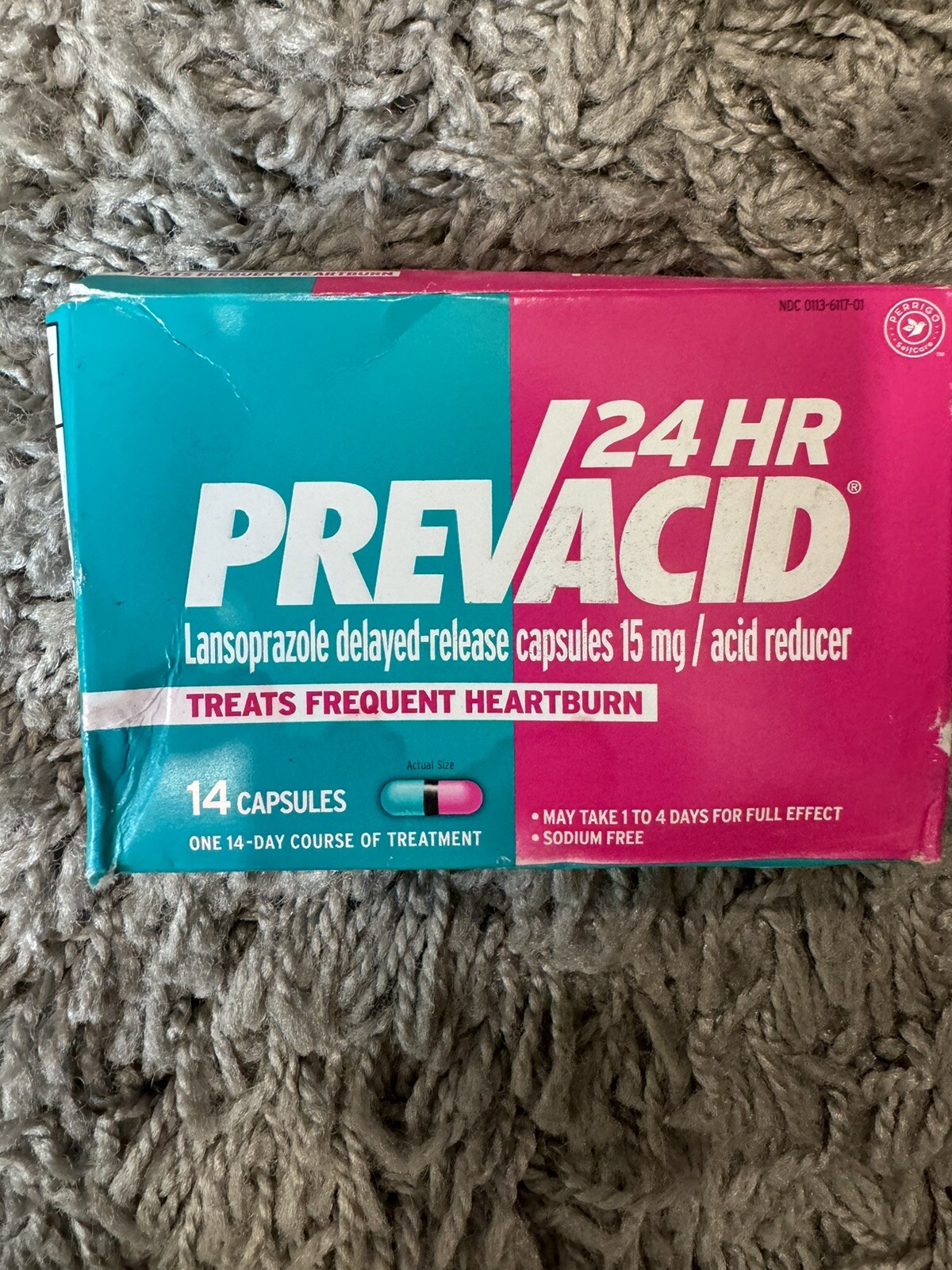 Prevacid 24hr 15mg Acid Reducer 14 Capsules Sodium Free 2/2025 | eBay