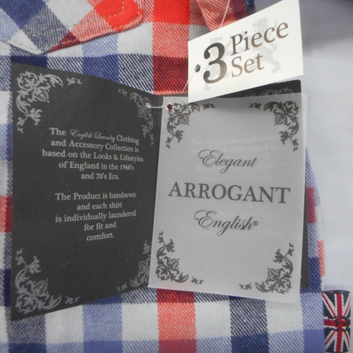 Jungen Englische Wäsche 59 $ L.S. Flanellhemd, S.S. T-Shirt & Jeans 3-teiliges Set Gr. 4-6 - Bild 10 von 11