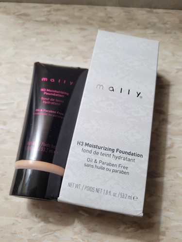 Mally H3 Moisturizing Oil Free Foundation *LIGHT *1.8oz NEW In Box SEALED - Picture 4 of 4