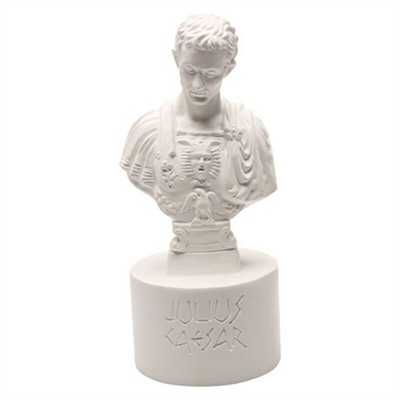 Portable Pencil Holder Office Decor Julius Caesar Bust Statue Pen Holder Gift