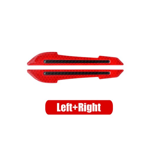 1 Pair Reflective Carbon Fiber Car Side Mirror Warning Molding Trims Accessories - Foto 13 di 15