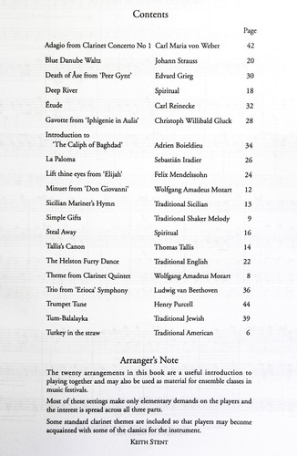 Tunes for three clarinets by Keith Stent - Picture 2 of 2