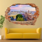 HOUSES SPAIN CITY SEVILLE WALL STICKERS 3D ART MURAL DECAL OFFICE HOME DECOR UP5
