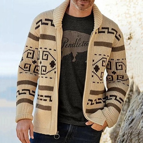 New Fashion Men's Autumn and Winter Stand-collar Casual Cardigan Coat - Picture 21 of 26