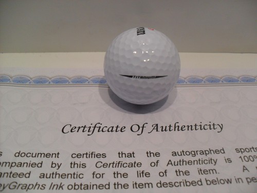 Gary Woodland Autographed Signed Golf Ball Wilson Titanium Golf Ball COA - Picture 6 of 6