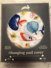 Red Rover Changing Pad Cover Muslin Apple Slice New In Pkg
