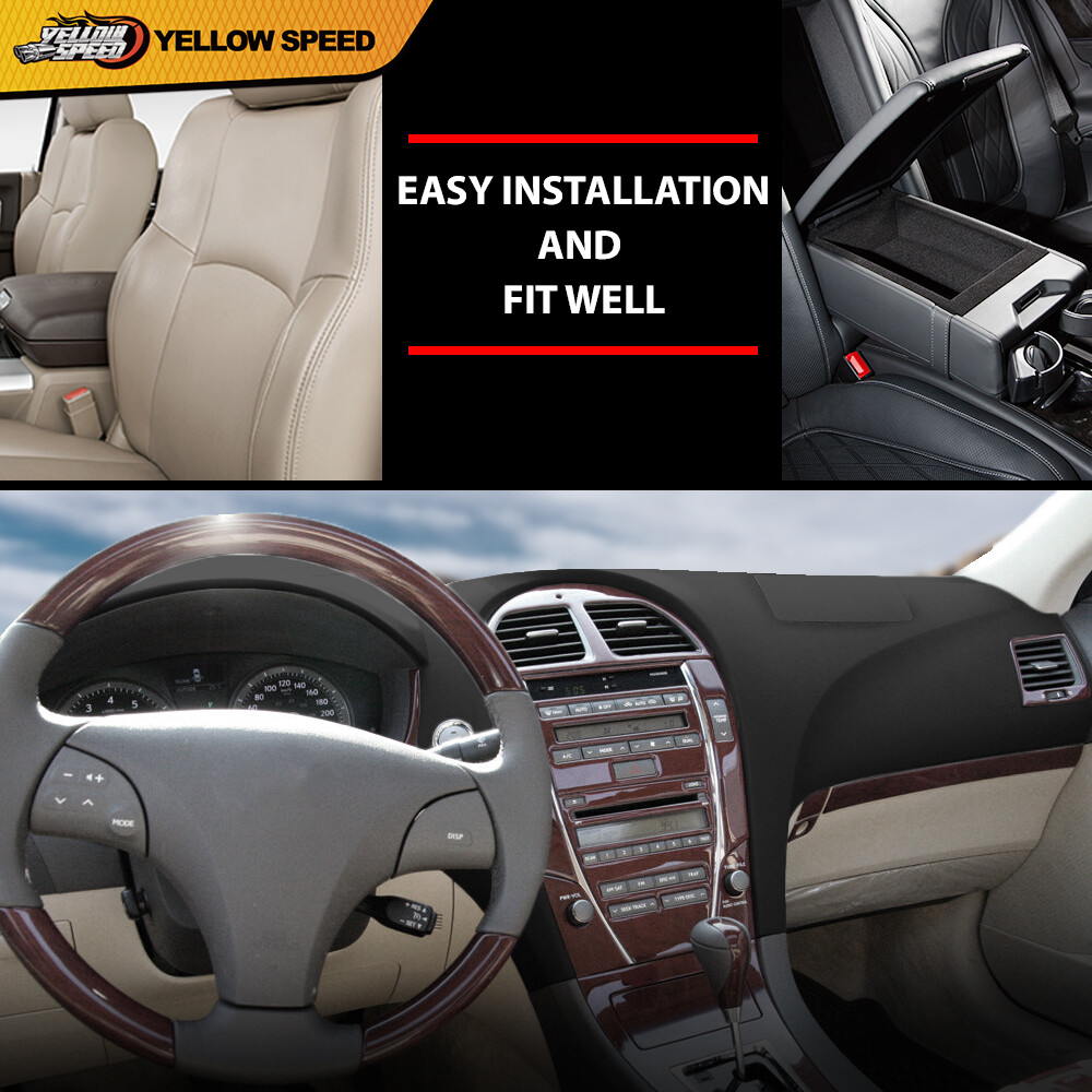 Fit For 2007-2012 Lexus ES350 Dashboard Black Dash Cover Overlay NEW 11709LLBLK