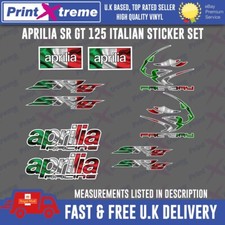 Aprilia SR GT 125 Italian flag sticker decal kit set Factory Racing