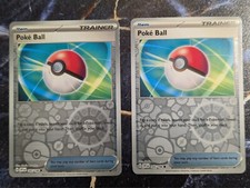 Pokémon TCG Poke Ball Scarlet & Violet Base Set 185/198 Reverse Holo Common (x2)