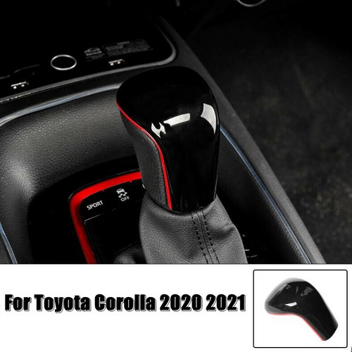 Cubierta interior de la perilla de cambio de marchas roja + negra para Toyota Corolla Hatchback 2019-2023 - Imagen 2 de 4