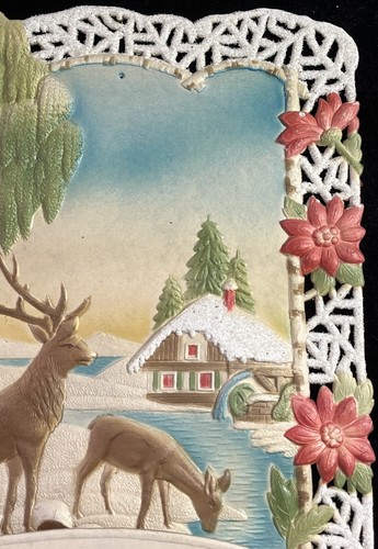 Calendario 3D pulpa prensada troquelada vintage Alemania escama “coco” Allentown PA - Imagen 3 de 14