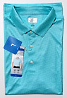 Nwt Greg Norman Men's Ml75 Short Sleeve 3 Buttons Shirt, Green, Size Large
