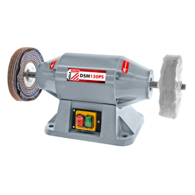 Holzmann Poliermaschine DSM150PS Schwabbelscheibe 230V Starke Industrieausführun