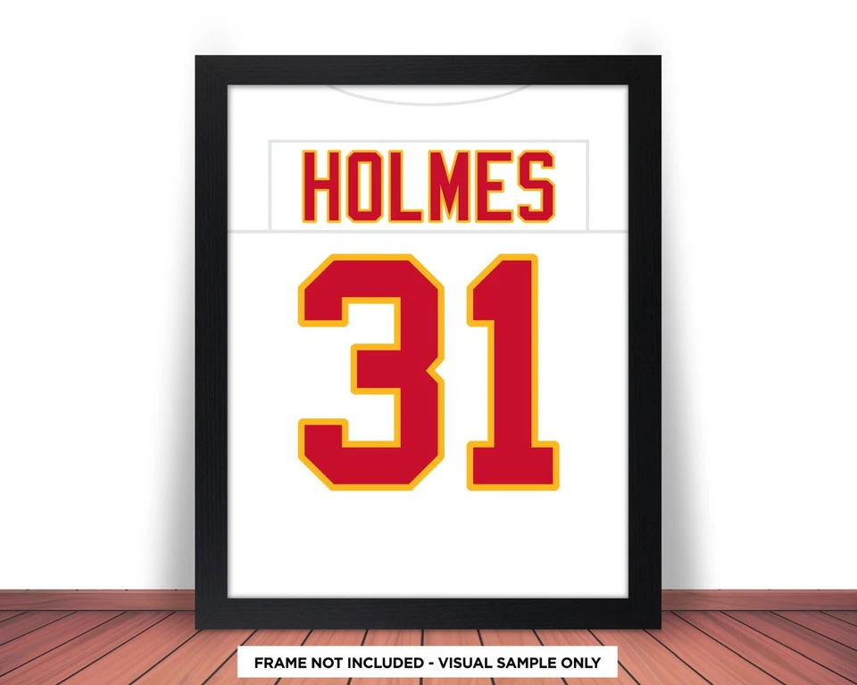 Fotografía del sacerdote Holmes Kansas City Chiefs RB / 8x10 11x14 o 16x20 (jz w) Foto 3 de 4