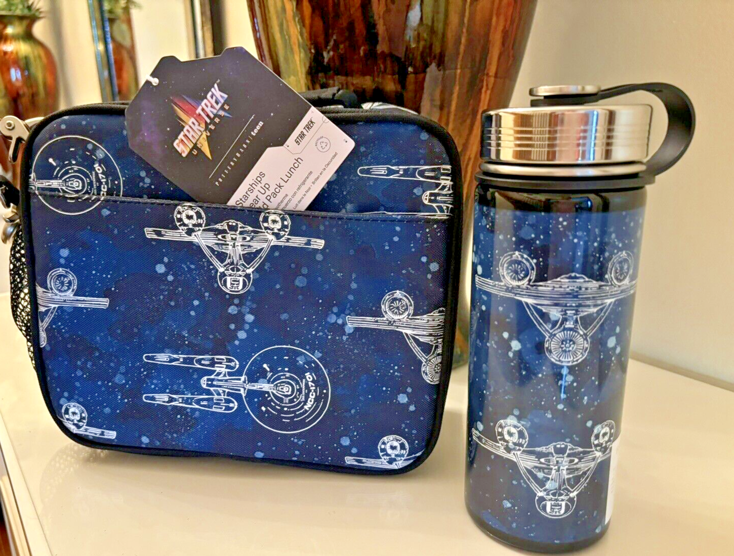 PONY Pottery Barn Bambini Scuola Disney LUNCH BOX BAG STAR WARS Viaggio Solo + ACQUA ?.