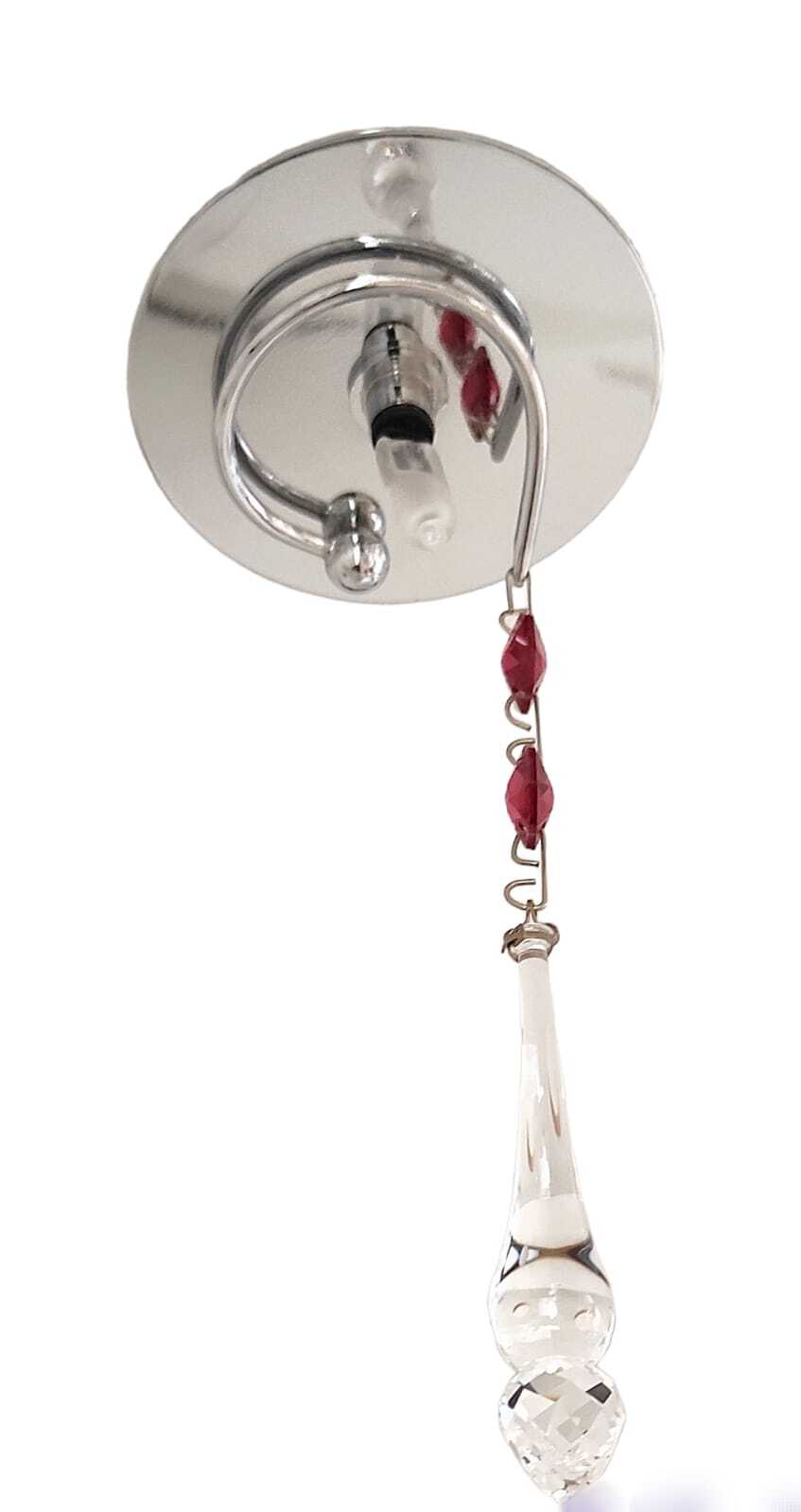 Porreca 6707/F Niagara: Luce e Sogni in Cristallo Swarovski Rosso