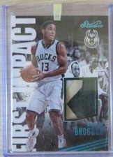 🔥RC Patch! 2016-17 Studio First Impact Memorabilia #20 Malcolm Brogdon/15 Bucks
