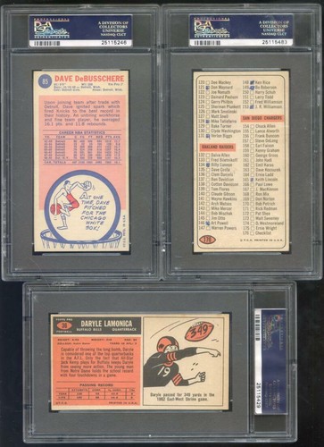 1965 Topps #176 Checklist Nos. 89 - 176 PSA 3 (MK) Graded Football Card - Picture 2 of 2