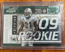 Vontae Davis 2009 Panini Playoff Contenders RC AUTO #140 RIP PRO BOWLS