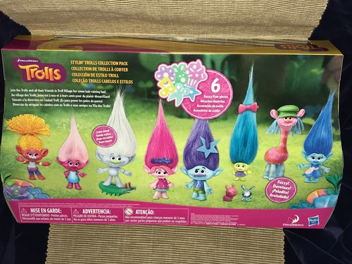 New 2016 Hasbro Toys R Us Exclusive Dreamworks Trolls Stylin Collection Pack - Picture 5 of 7