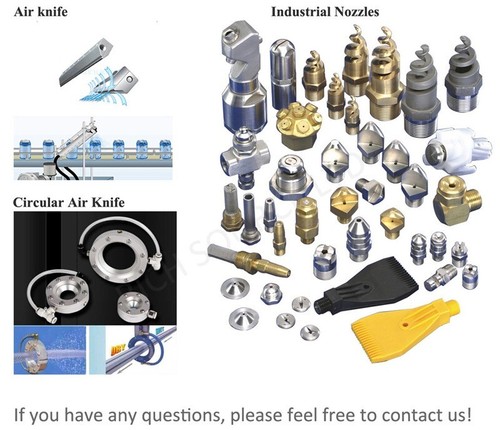 Flat Fan Spray Nozzle V jet Wind Water Air Nozzles Stainless Steel - Picture 11 of 21