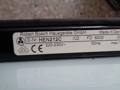 6 x Bedienknebel für Bosch HEN212C/02
