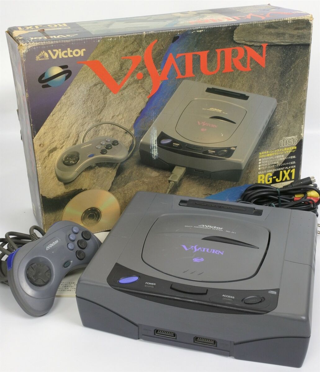 Victor V Saturn Console System Boxed RG-JX1 Tested JAPAN Victor V Saturn Console System Boxed RG-JX1 Tested JAPAN