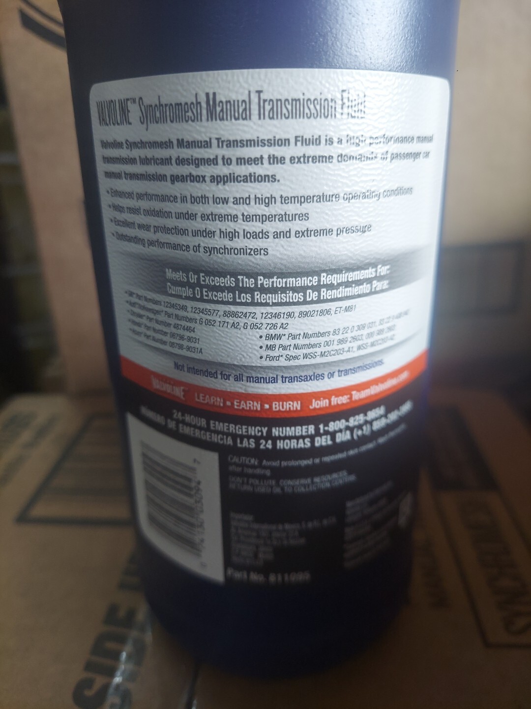 Valvoline Synchromesh Manual Transmission Fluid Certain General Motors