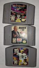 NFL Quarterback Club 99, Madden 99, NFL Blitz, 3 NFL N64 Game Nintendo 64