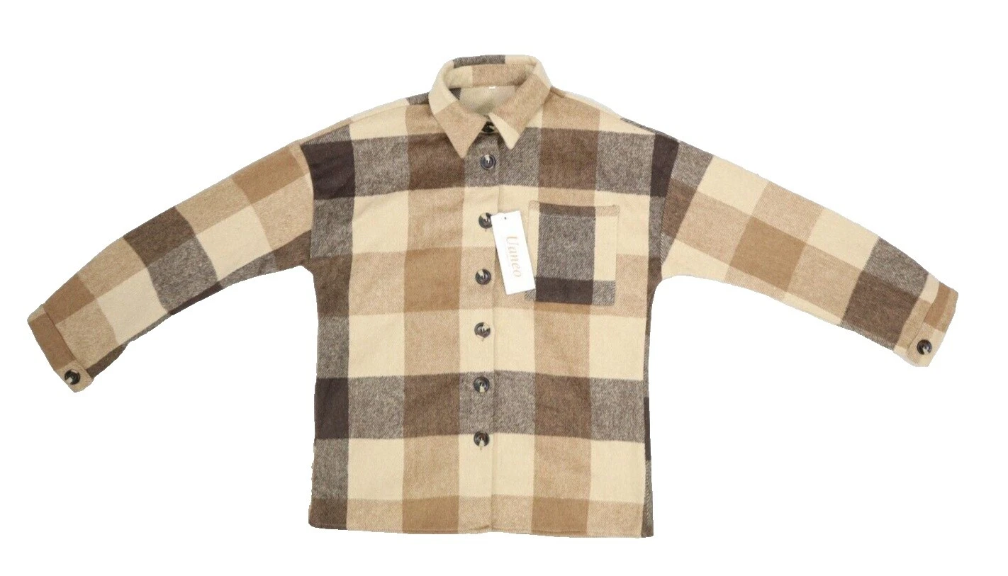 Plaid Brown Coats, Jackets & Vests for Women